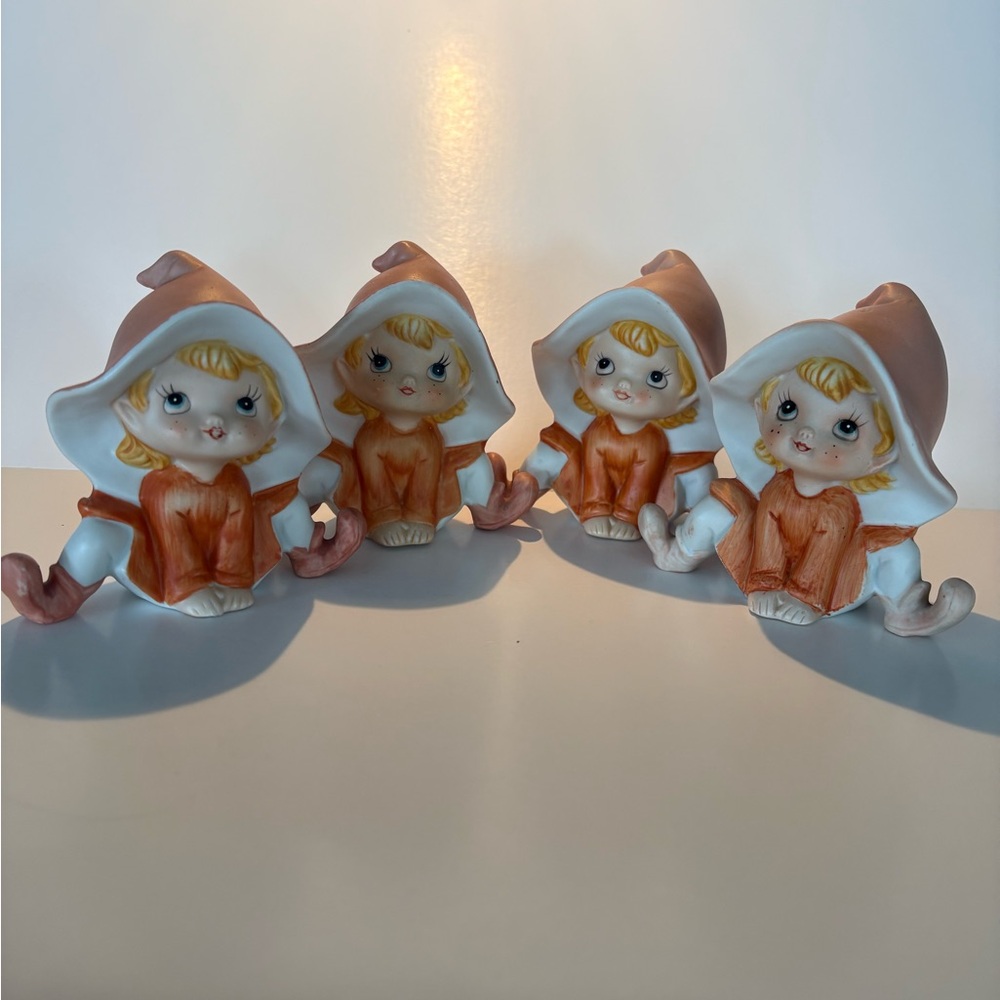 Homco Elf Pixie Fairy Porcelain Figurine  # 5213 Vintage